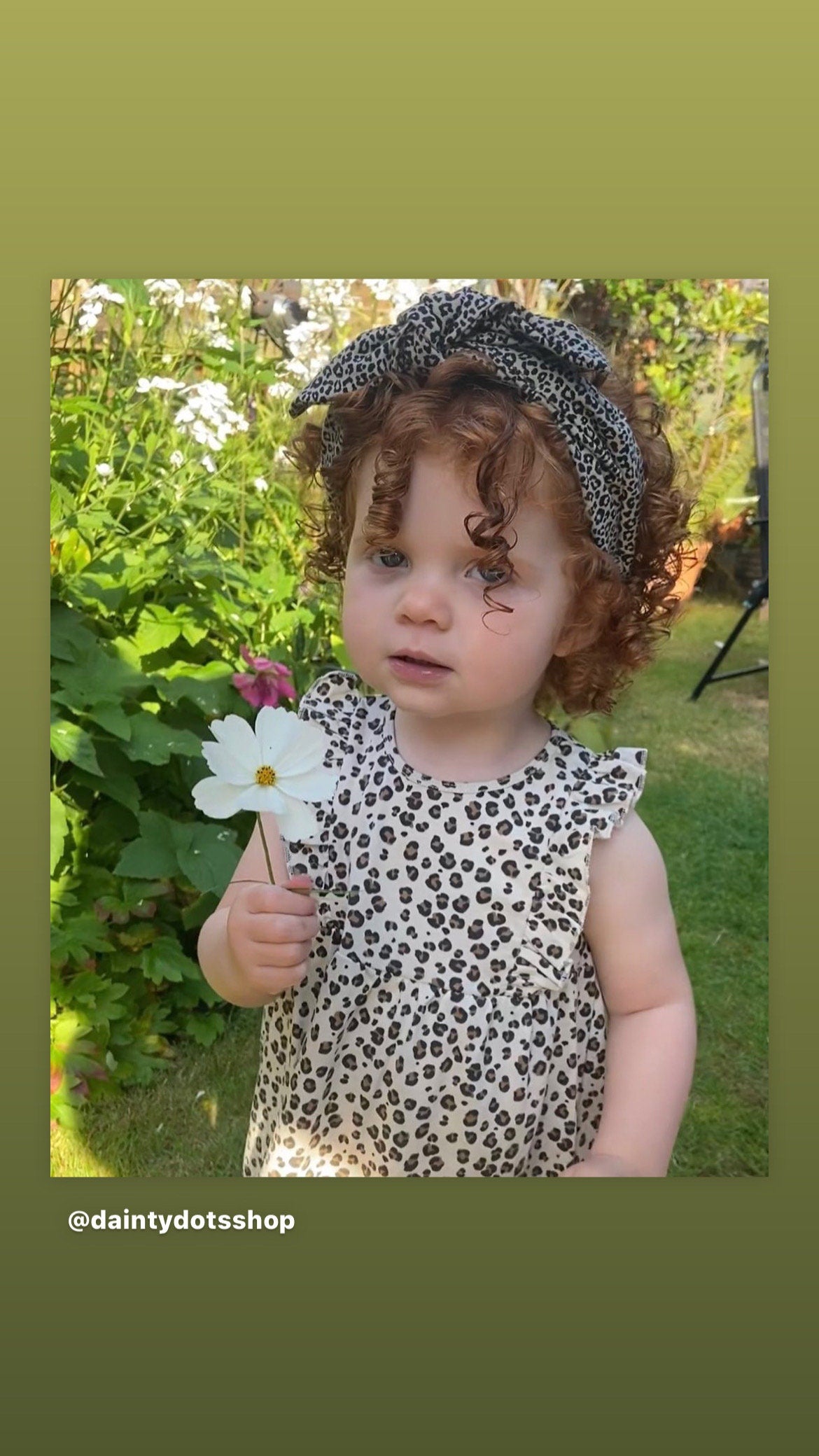 Handmade Knotted detail Alice headbands | Green Leopard print | little girls accessories
