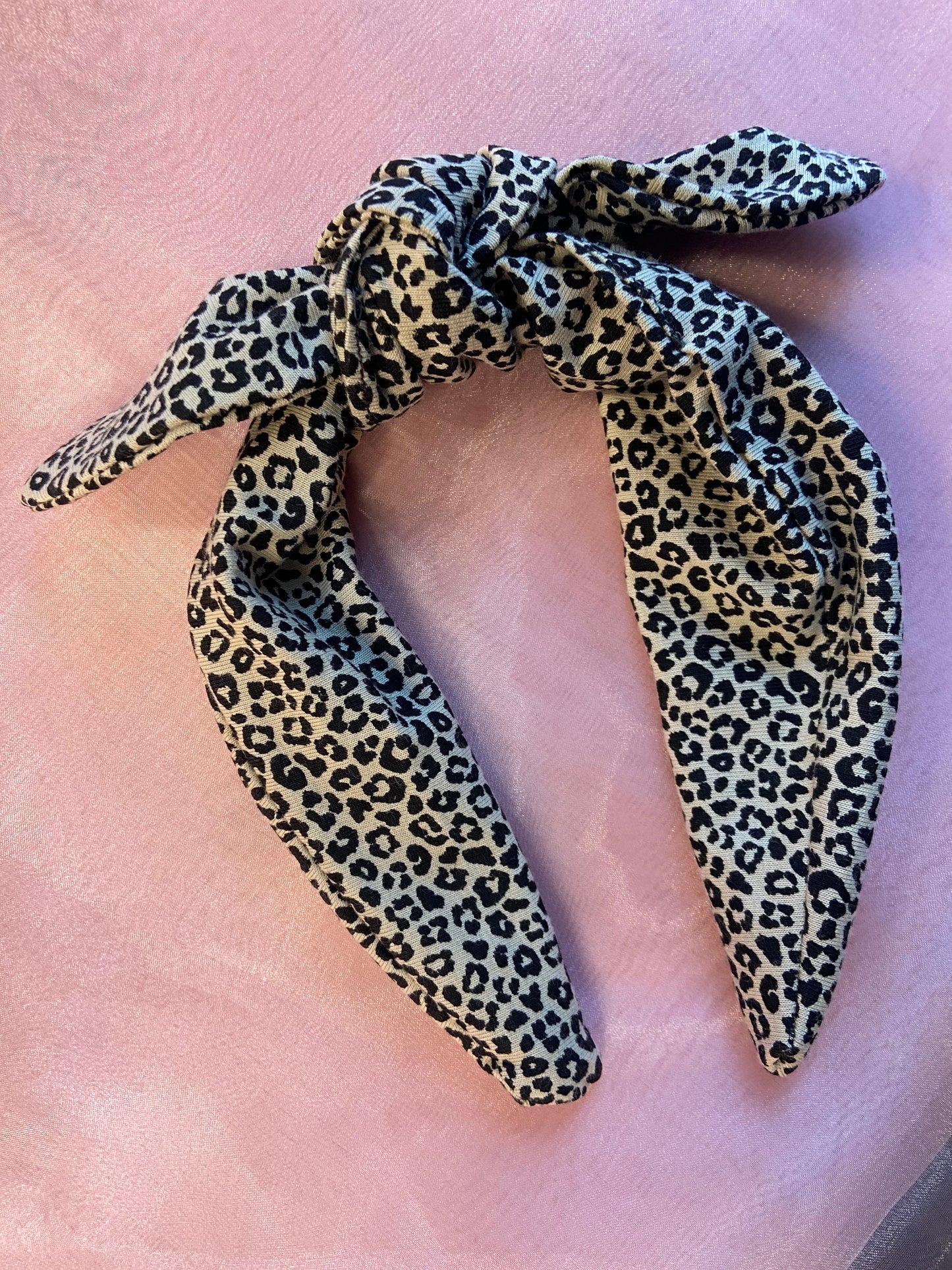 Girls Knotted detail Alice headband | little girls hair accessories | leopard print