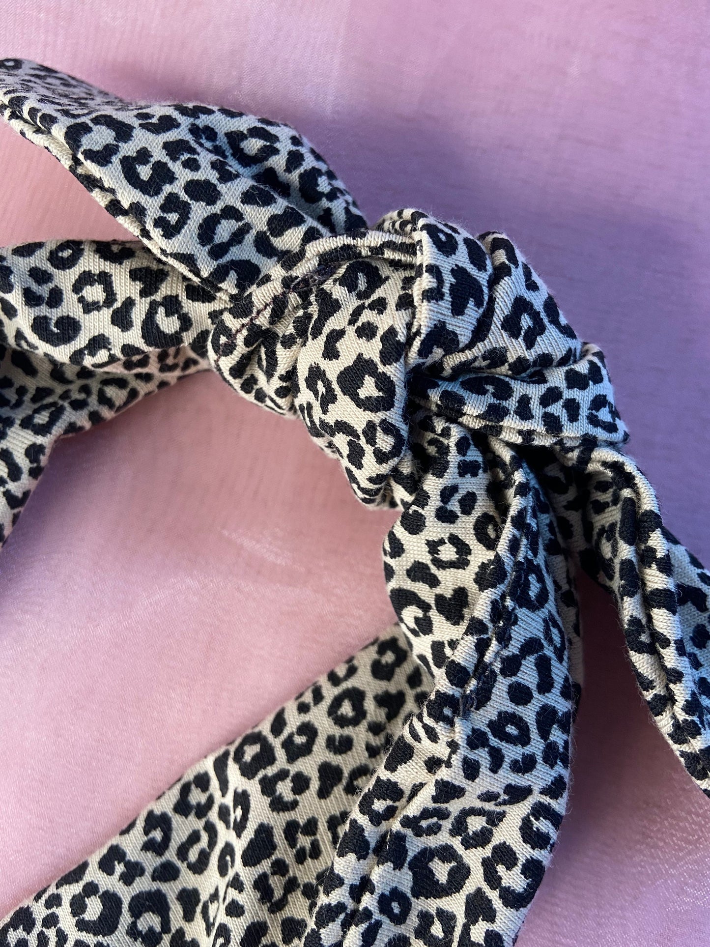 Girls Knotted detail Alice headband | little girls hair accessories | leopard print