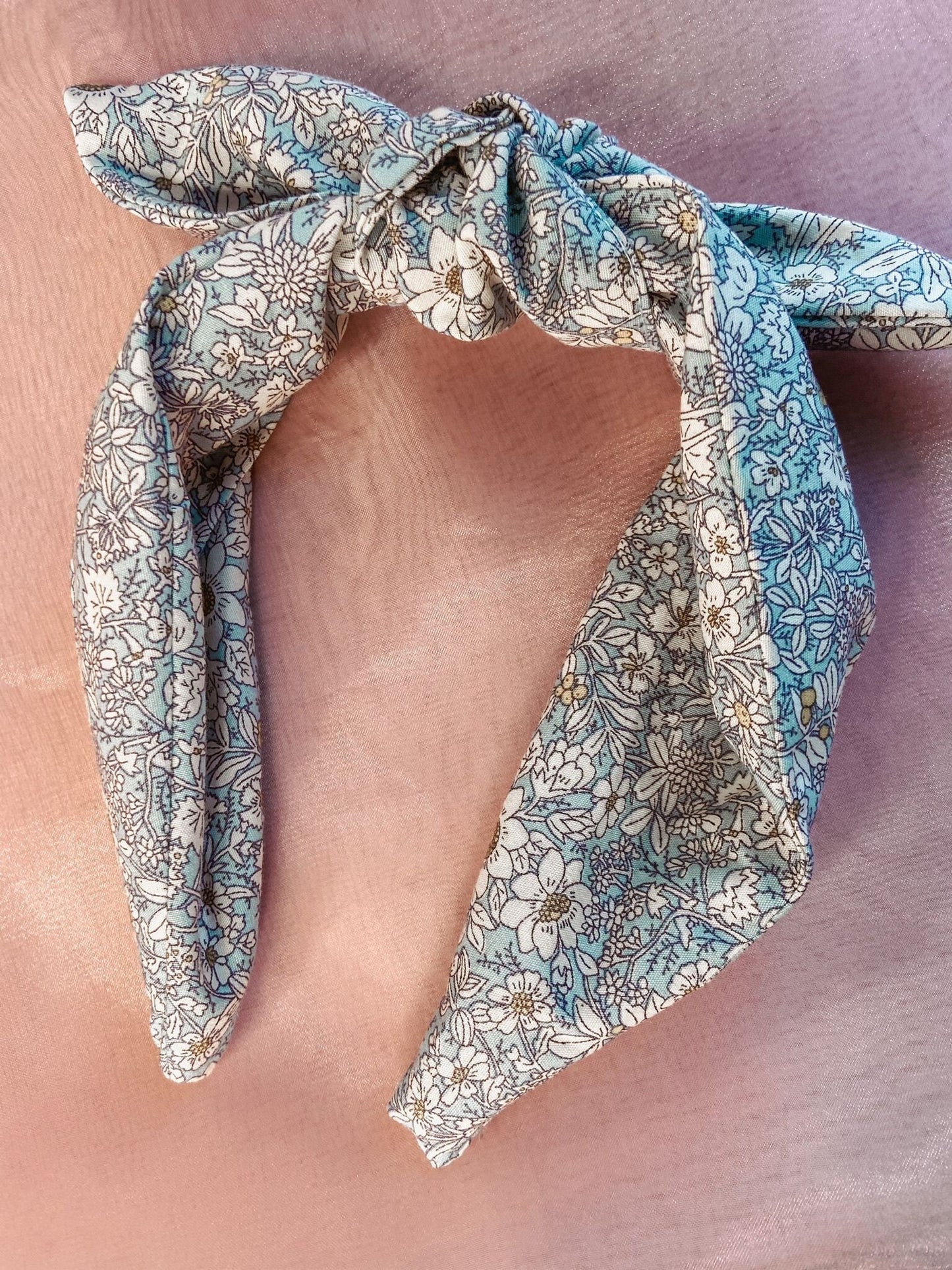 Handmade Knotted detail Alice headbands | Green Leopard print | little girls accessories