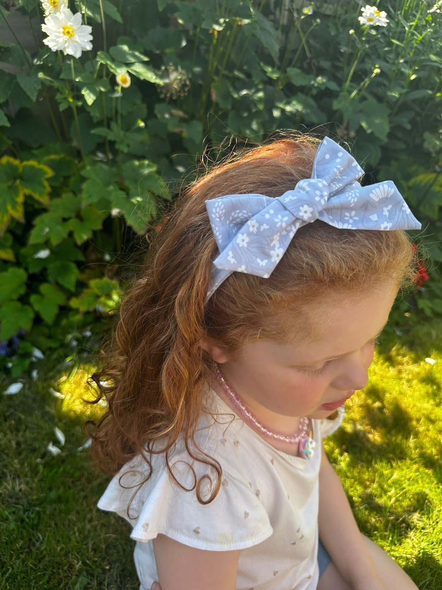 Adorable Girls Alice Grey Hairband with Handtied Hair Bow - Perfect Accessory for Every Outfit