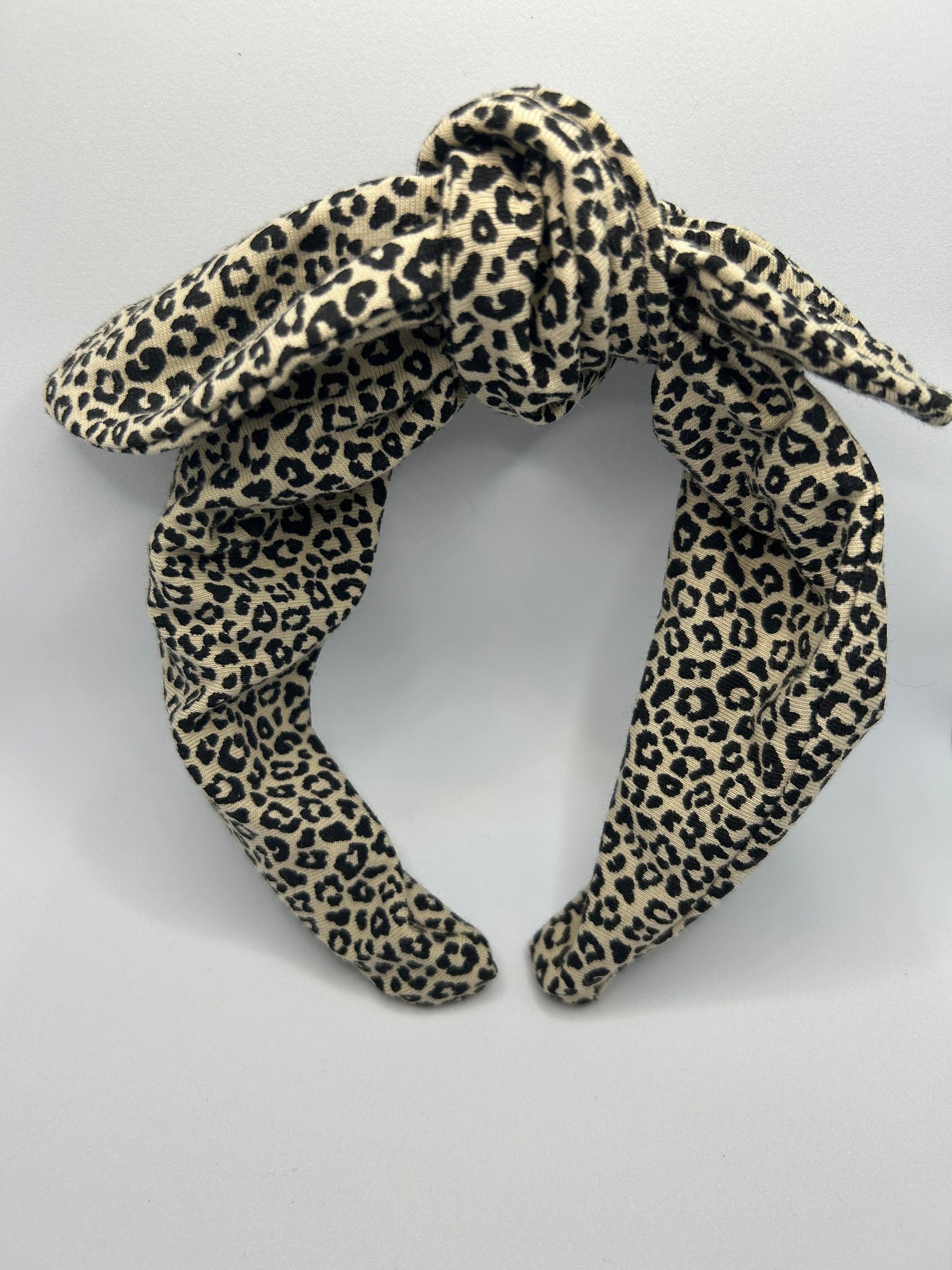 Girls Knotted detail Alice headband | little girls hair accessories | leopard print