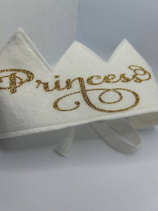 Glitter Princess Felt Crown for children