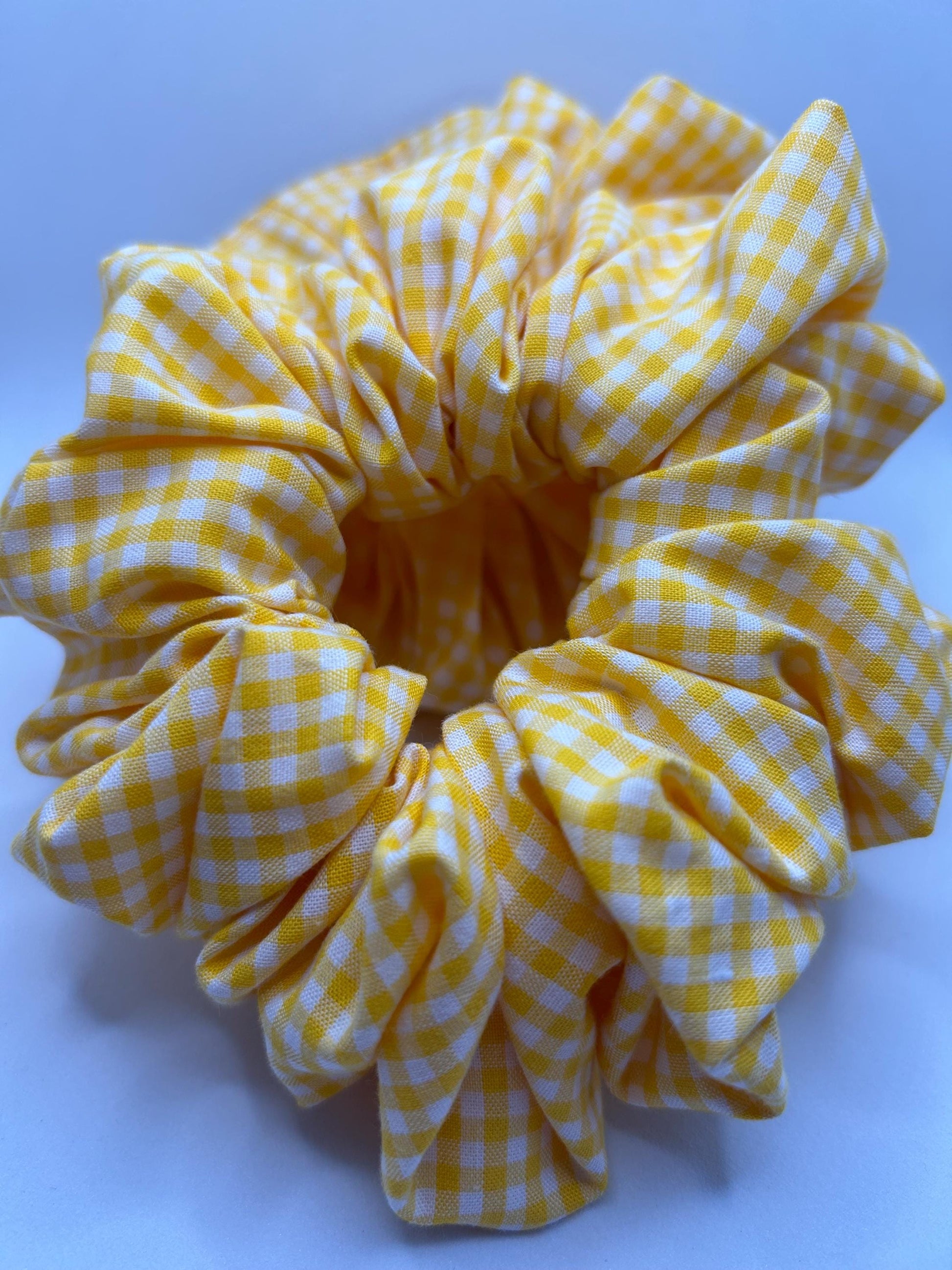 School Gingham Srunchies- school accessories- in four different colour ways