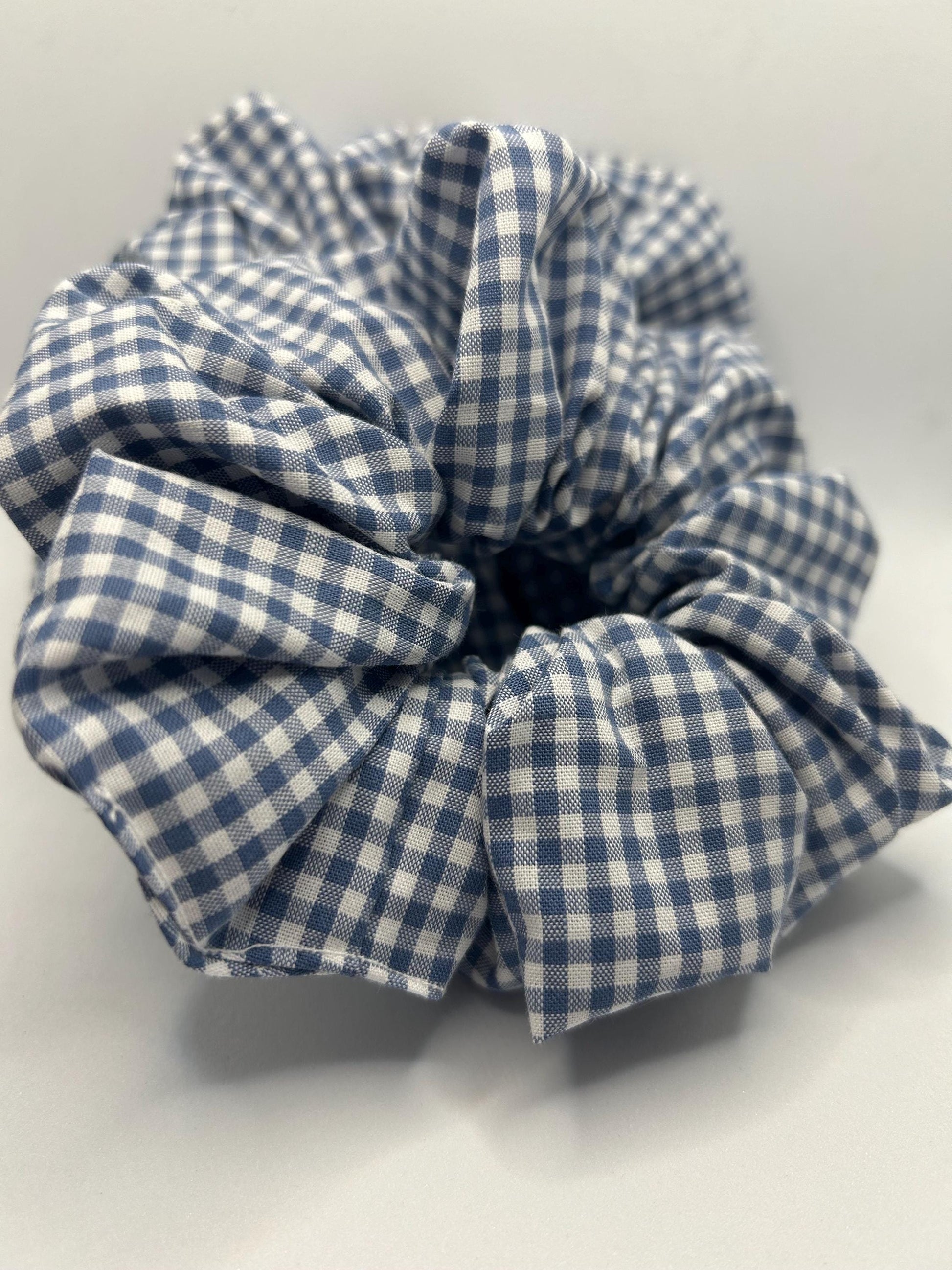 School Gingham Srunchies- school accessories- in four different colour ways